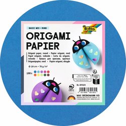 Faltblatt 70g 18cm rund 100Bl intensivfarbig sortiert