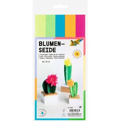 Blumenseide 20g 50x70cm 5Bg neon sortiert