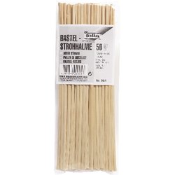 Bastelhalm 22cm 50St naturgebleicht