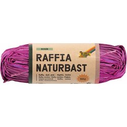 Raffia Naturbast 50g eosin