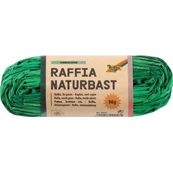 Raffia Naturbast 50g tannengrün