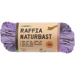 Raffia Naturbast 50g flieder