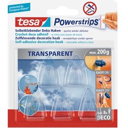Powerstrips transparent Dekohaken