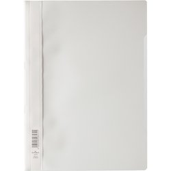 Schnellhefter PP Vorderdeckel transparent A4 weiß