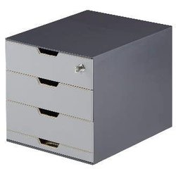 Schubladenbox DURABLE 338558 COFFEE POINT 4Schubladen grau +Sortierbox