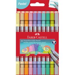 Doppelfasermaler Pastell 10er Etui