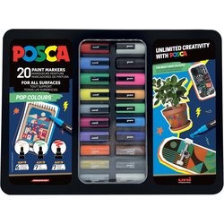 Acrylmarker UNI POSCA Pop Colours 20er Metalletui
