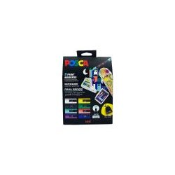 Acrylmarker UNI POSCA PC-5M 8er Aktionsset mit Stoffbeutel