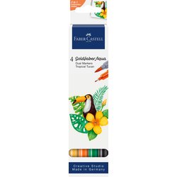 Aqua Dual Marker Tropical Toucan 4er