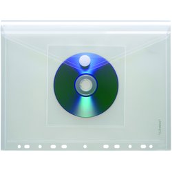 Umschlag PP A4 quer CD-Tasche transparent 200my