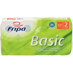 Fripa Toilettenpapier Basic RC 2-lagig weiß