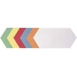 Mod.Karten Rhombus 9,5x20,5cm farblich sortiert VE 250 Stück
