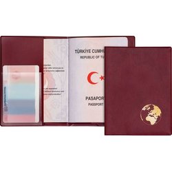 Reisepass-Schutzhülle Document Safe weinrot