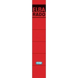 Rückenschild Elba 04614RO 34x190mm 10St sk rot