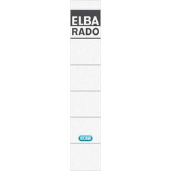 Rückenschild Elba 04614WE 34x190mm 10St sk weiß Druck grau