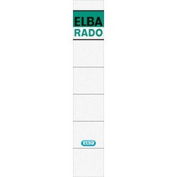 Rückenschild Elba 04614WE 34x190mm10St sk weiß/grün