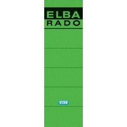 Rückenschild Elba 04617GN 59x190mm 10St sk grün