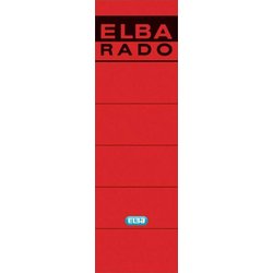 Rückenschild Elba 04617RO 59x190mm 10St sk rot