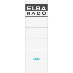 Rückenschild Elba 04617WE 59x190mm 10St sk weiß Druck grau