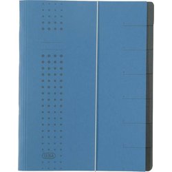 Ordnungsmappe Karton 450g A4 7-teilig dunkelblau
