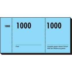 Nummernblock 105x50mm 1-1000 nummeriert 5Farben 100Bl