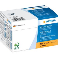 Adressetiketten-Rolle Herma 4341 89x42mm 250St weiß