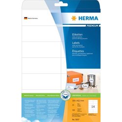 Premium-Etikett Herma 5057 A4 25Bl 105x42,3mm 350St weiß