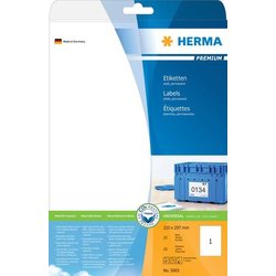 Premium-Etikett Herma 5065 A4 25Bl 210x297mm 25St weiß