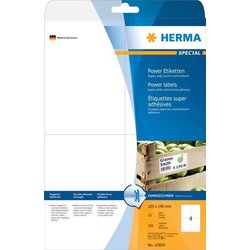 Power-Etikett Herma 10909 A4 25Bl 105x148mm 100St extrem stark haftend weiß