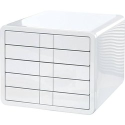 Schubladenbox HAN 1551-12 iBox weiß mit 5 weißen Laden