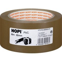 Packband Nopi 57215 PVC 66m/50mm braun