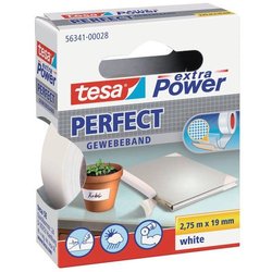 Gewebeband Tesa 56341 extra Power perfect 2,75m/19mm weiß