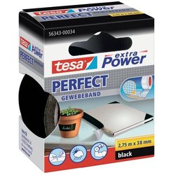 Gewebeband Tesa 56343 extra Power perfect 2,75m/38mm schwarz