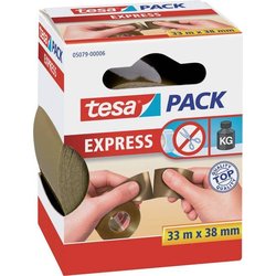 Packband Tesa 05079 Express von Hand einreißbar PVC 33m/38mm braun
