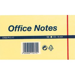 Haftnotiz Tesa 57655 Office Notes 125x75mm gelb 100Bl