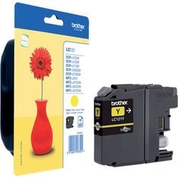 InkJet-Patrone Brother LC-121Y ca.300S. yellow