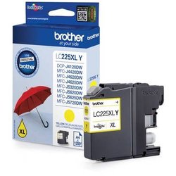 InkJet-Patrone Brother LC-225XLY HighCapacity ca.1.200S. yellow