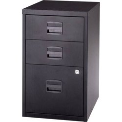 BISLEY Büroschubladenschrank PFA3433 abschließbar schwarz