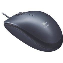 Logitech Mouse M100 schwarz, kabelgeb. 