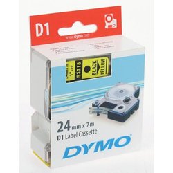 Schriftband Dymo D1 24mm/7m schw/gelb
53718