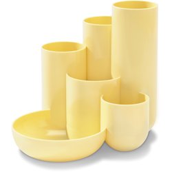 Schreibtisch-Köcher CAMPUS pastell gelb