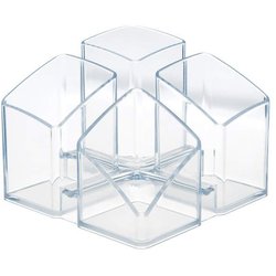 Schreibtisch-Köcher Scala glasklar Maße:125x125x100mm