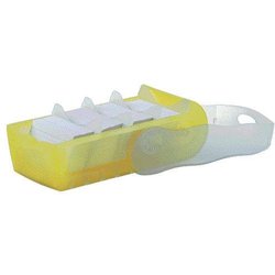 Lernkartei Karteibox PVC A8 quer gelb-transluzent