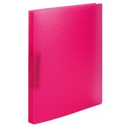 Ringbuch A4 PP transluzent pink