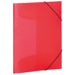 Sammelmappe A3 PP transluzent rot