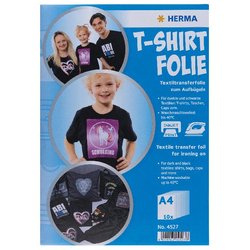 InkJet-T-Shirt Folie für dunkle Textilien A4 10Blatt