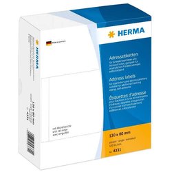 Adressetikett Herma 4331 130x80mm 500St weiß