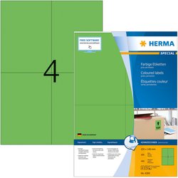 Color-Etikett Herma 4399 A4 100Bl 105x148mm 400St grün