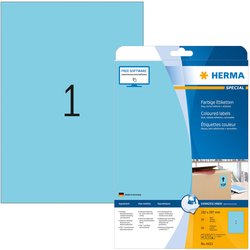 Color-Etikett Herma 4423 A4 20Bl 210x297mm 20St blau