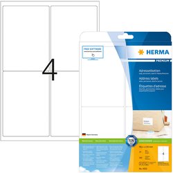 Premium-Etikett Herma 4503 Adresse A4 25Bl 99,1x139mm 100St weiß